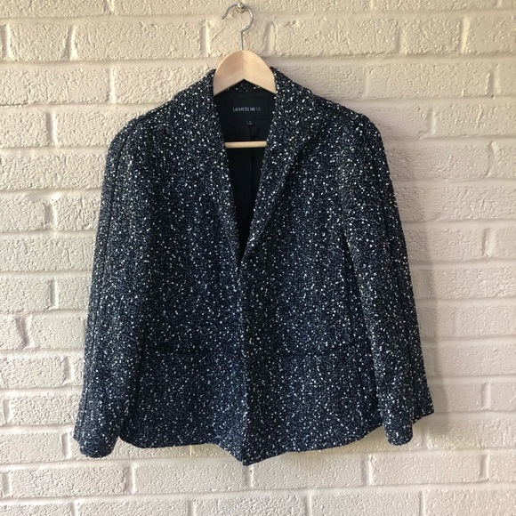 OPEN TO OFFERS Lafayette 148 Marbled Tweed Blazer - Picture 1 of 3